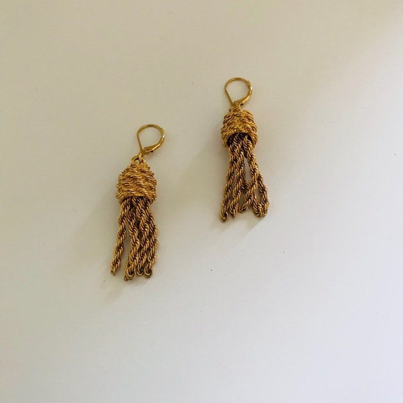 Kate Spade Gold Tone Tassel Earrings - Picture 8 of 9